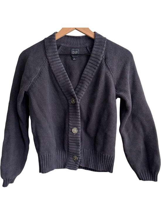 GAP Sweaters - Gap Barrel Sleeve Cardigan Knit Sweater 100% Cotton Navy Small